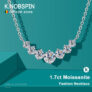שרשרת Moissanite אלגנטית מכסף סטרלינג 925